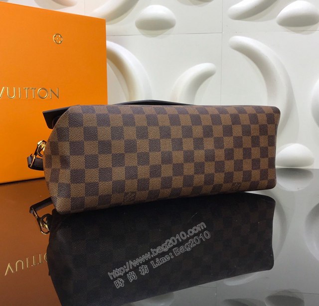 LV專櫃新款女包 路易威登Beaubourg手袋 M40177 Damier Ebene帆布 LV棋盤格手提女包  ydh4350